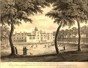A_View_of_the_Charter_House_Taken_from_the_Green_1813